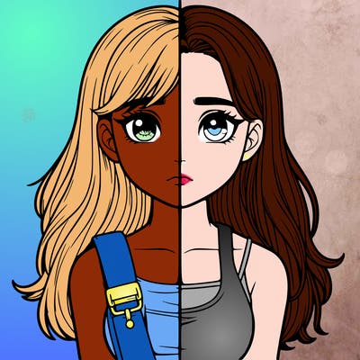 realistic girl split