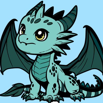 fierce baby night dragon