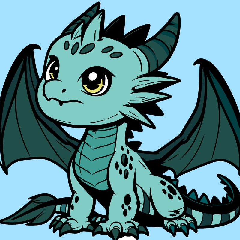 fierce baby night dragon