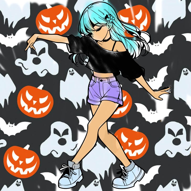 realistic girl danceing