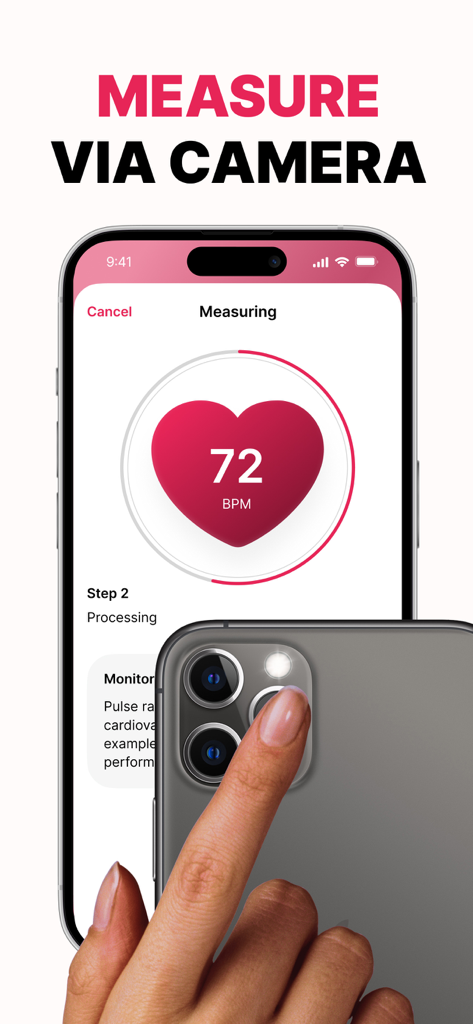 Measuring heart rate in BPM using the iPhone camera
