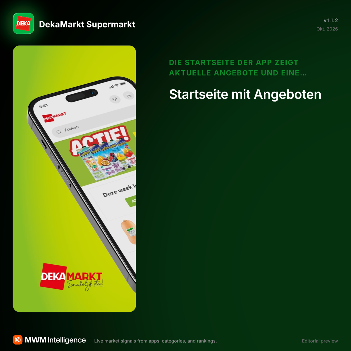 DekaMarkt Supermarkt - Eten en drinken-App | MWM