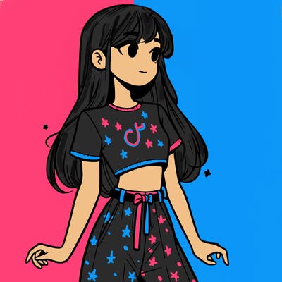 girl in a cute crop top