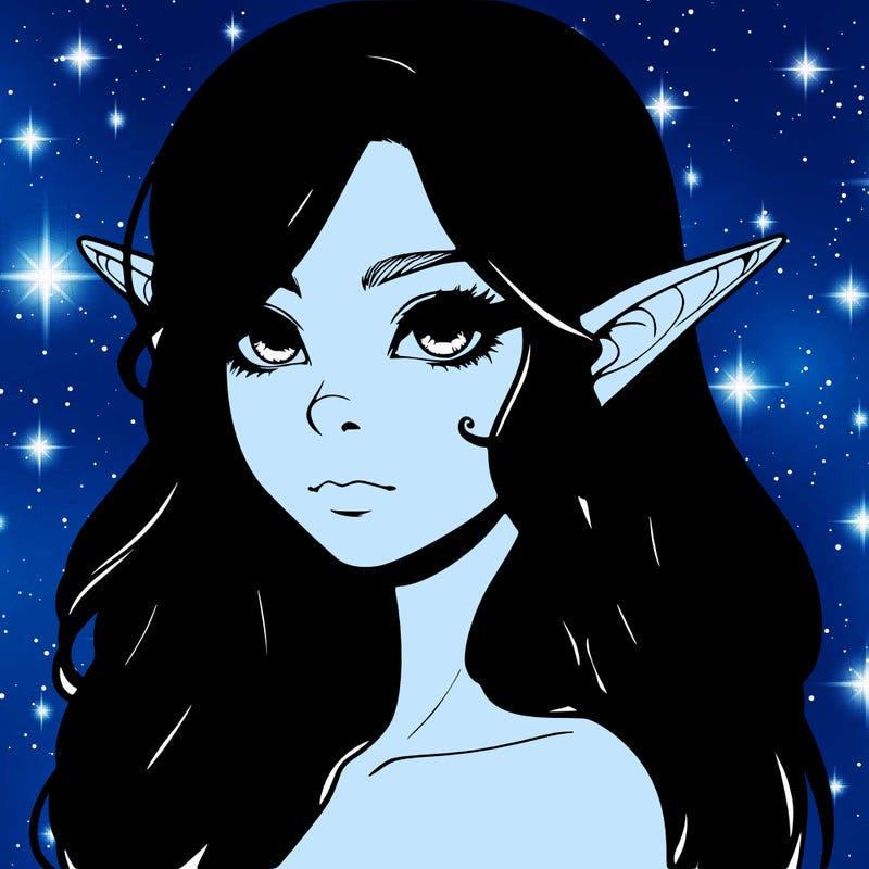 elf girl realistic dark fantasy