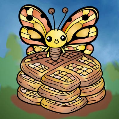 butterfly waffles
