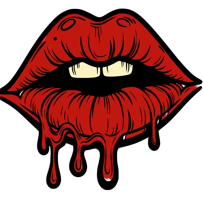 lips that look realistic and drip