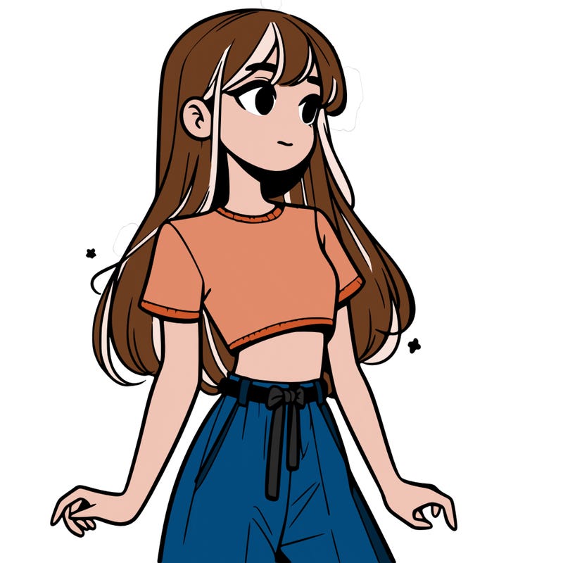 girl in a cute crop top