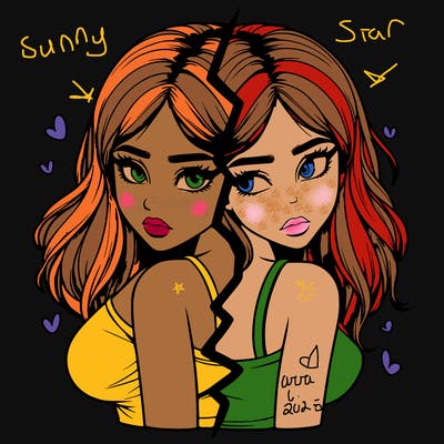 realistic girl split