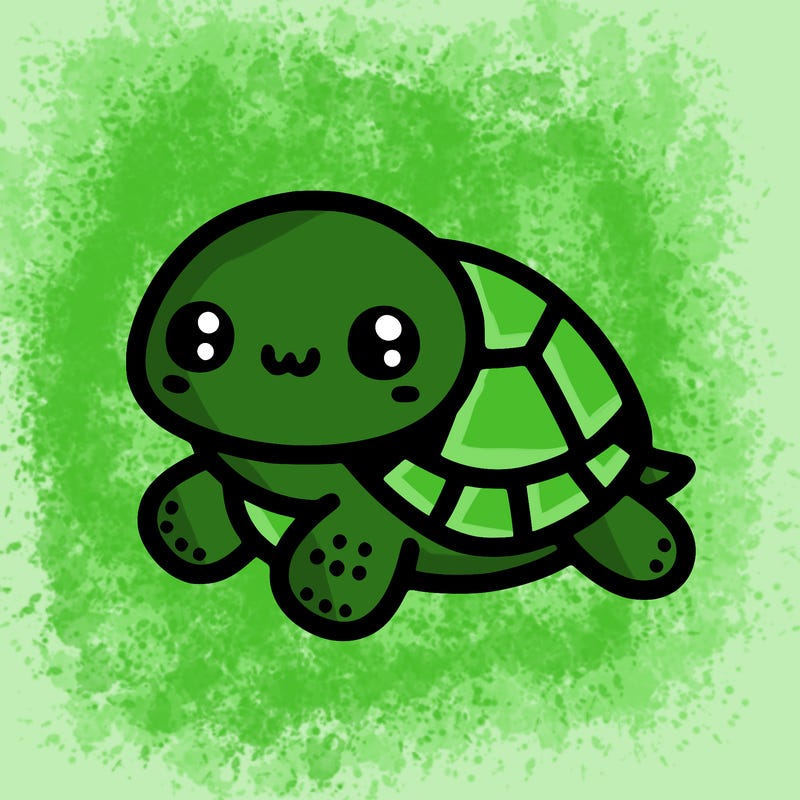 cute simple little turtle