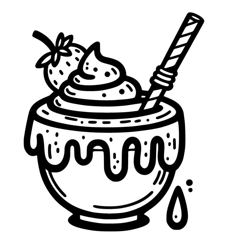 smoothie: with a smoothie bowl topping and drips