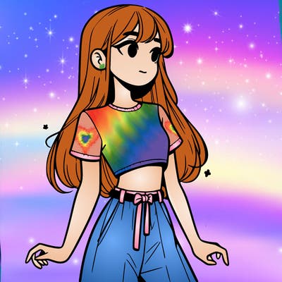 girl in a cute crop top