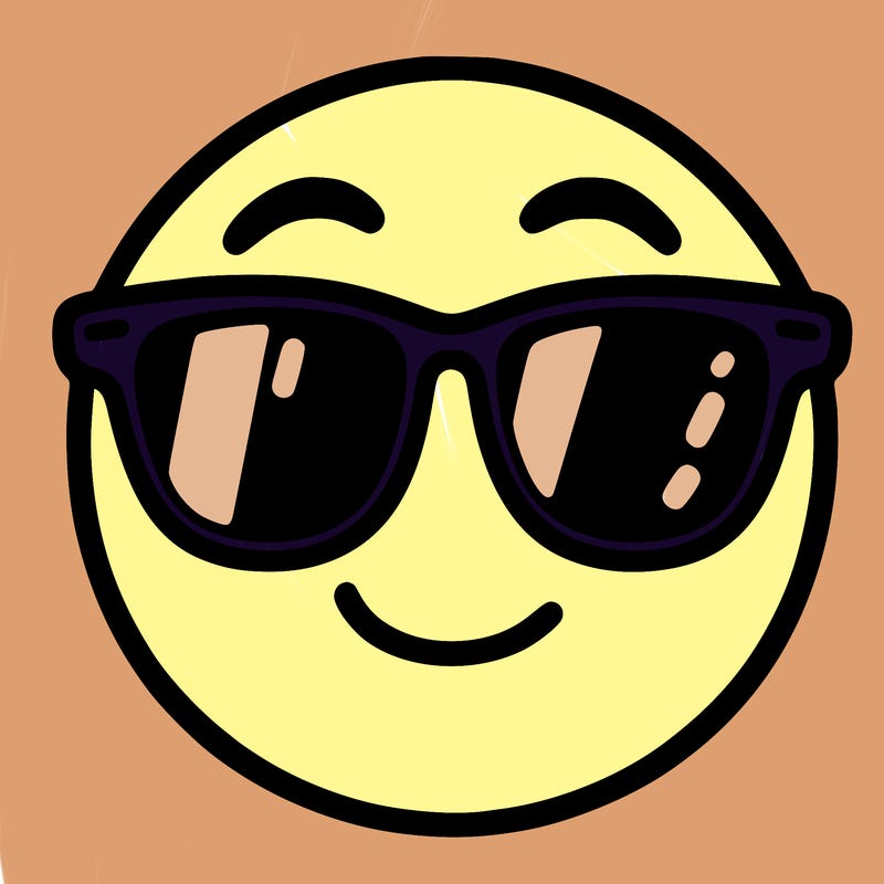 emoji with sunglasses