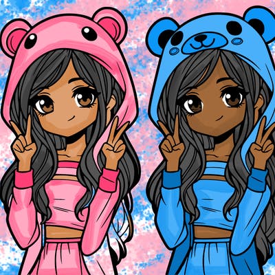 teen girl in animal costume