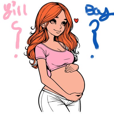 realistic pregnant girl