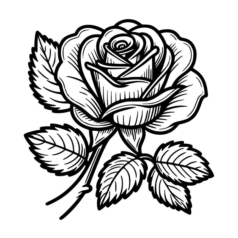 a realistic rose
