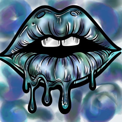 lips that look realistic and drip