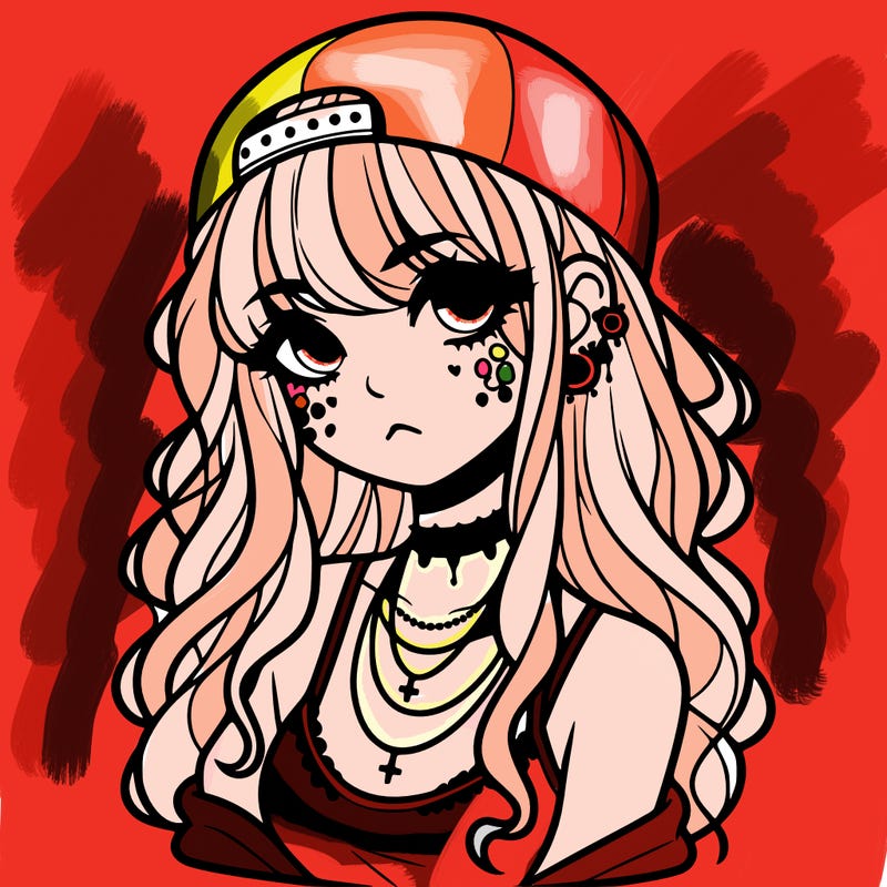 scene girl aesthetic