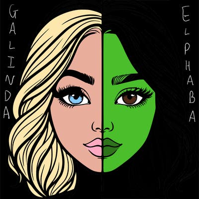 realistic girl split half