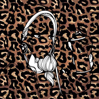 a realistic girl, spray painting