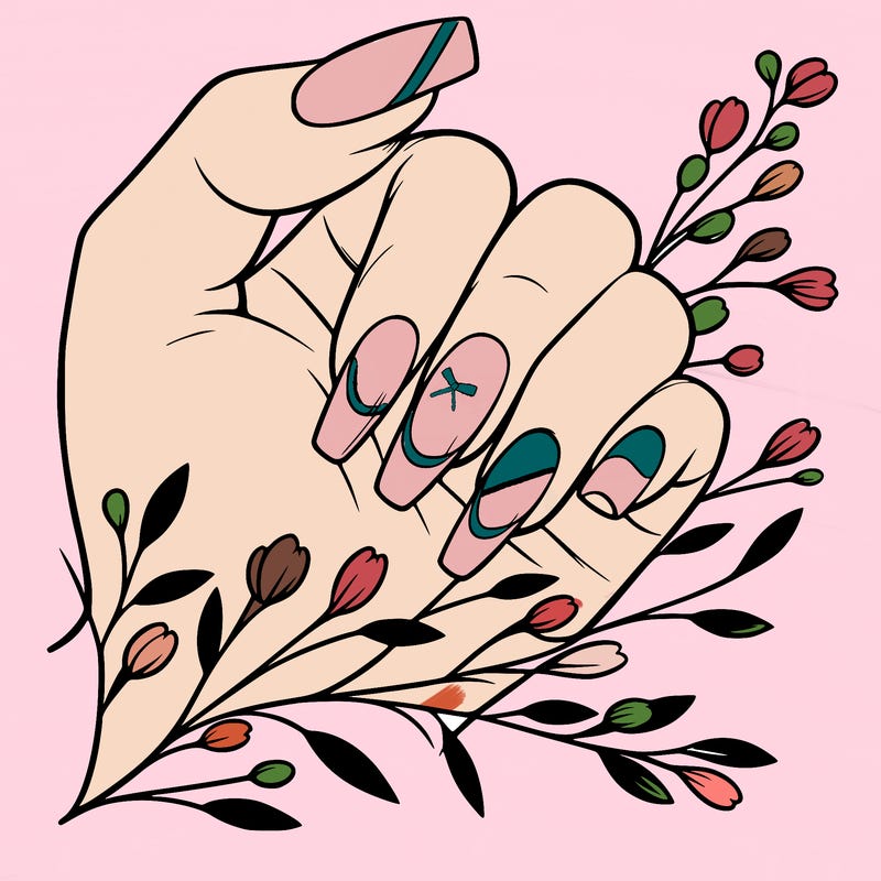 nails with french tip