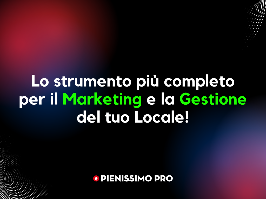 Pienissimo Pro - Pienissimo Pro hospitality marketing and management system for restaurants