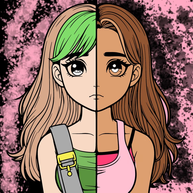 realistic girl split