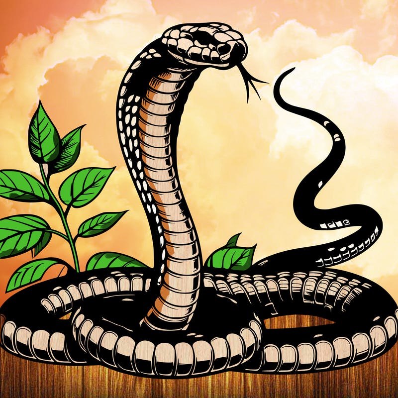 realistic king cobra