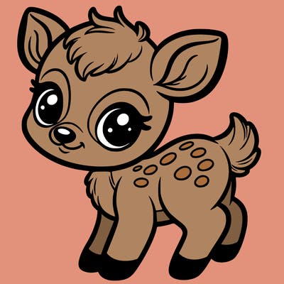 a baby deer