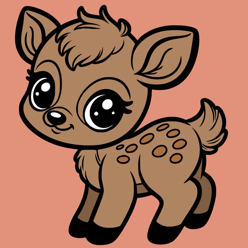 a baby deer