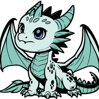 fierce baby night dragon