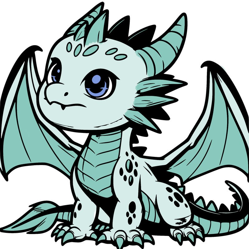fierce baby night dragon