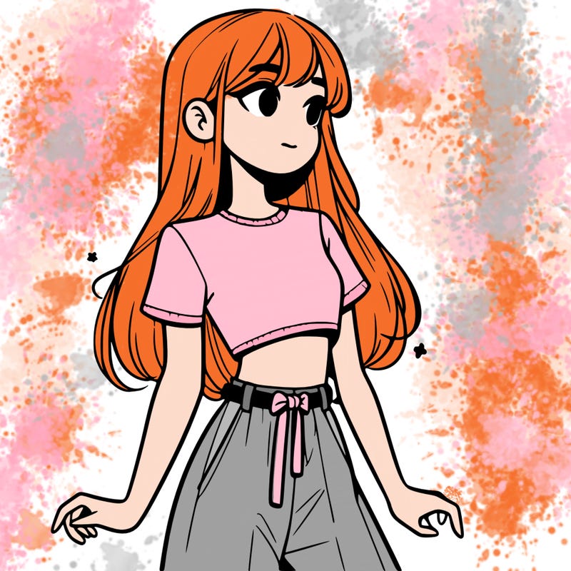 girl in a cute crop top