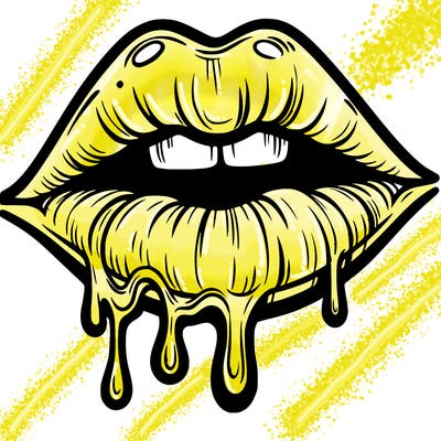 lips that look realistic and drip