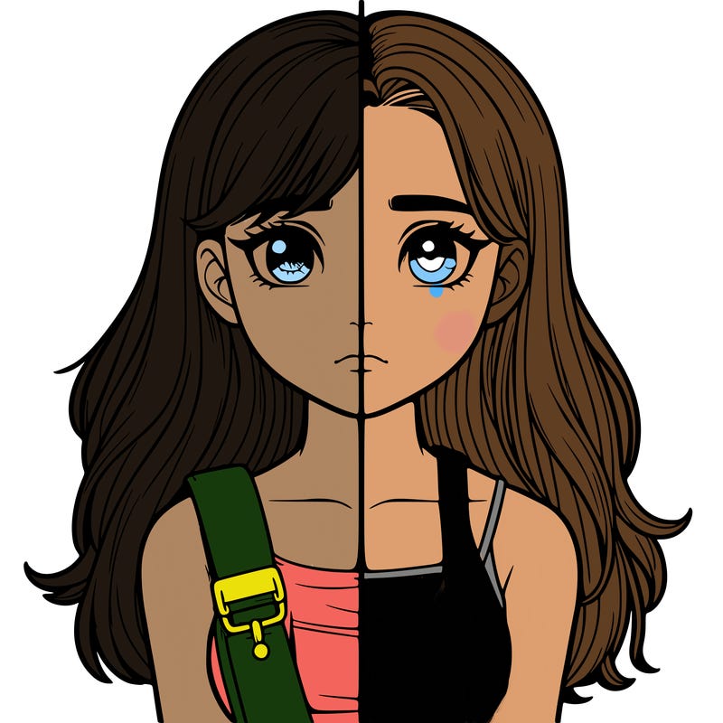 realistic girl split