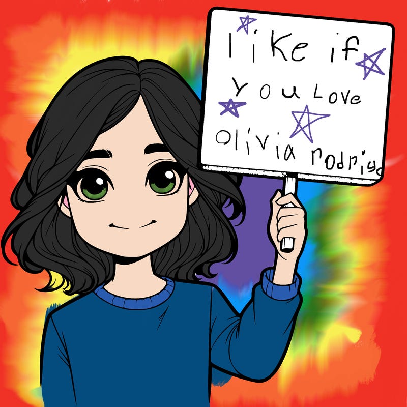 realistic girl holding up a sign