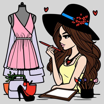 a stylish fashion designer