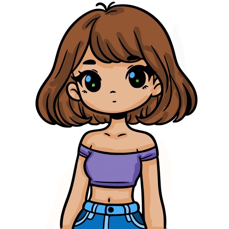 girl in a cute crop top