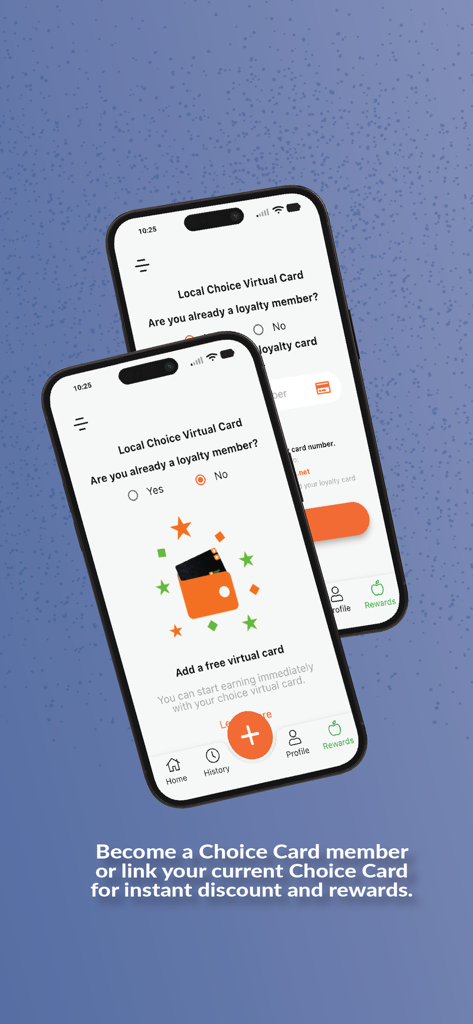 MyTLC Health Companion - Setup screen for the Local Choice virtual loyalty card in the MyTLC Health Companion app
