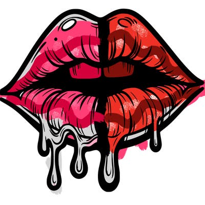 lips that look realistic and drip