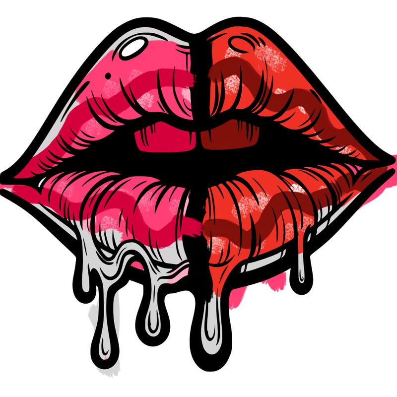 lips that look realistic and drip