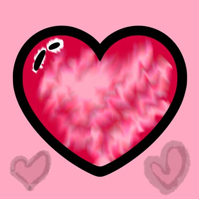 a blank heart