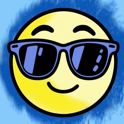 emoji with sunglasses