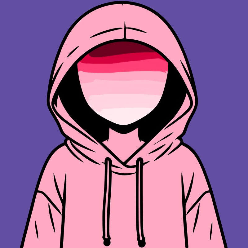 faceless girl in hoodie