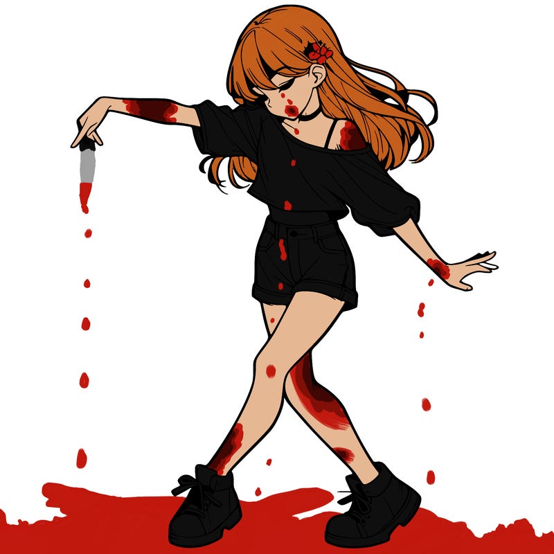 realistic girl danceing