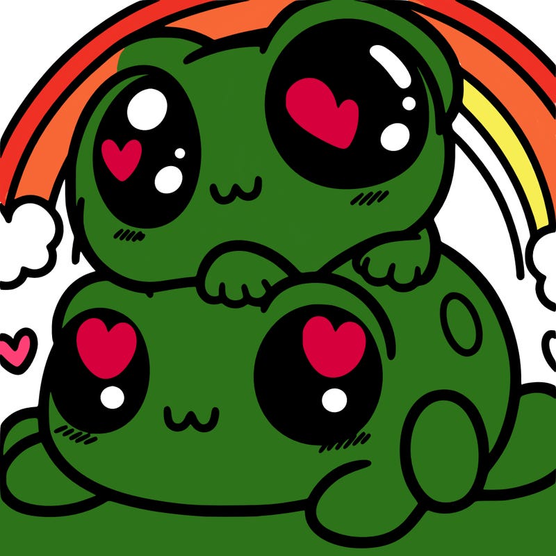 kawaii frog
