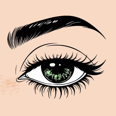 eye closed realistic