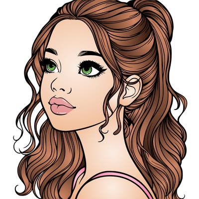 beautiful realistic girl