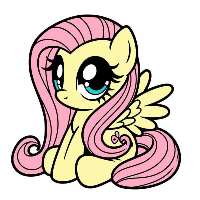 fluttershy muy little pony