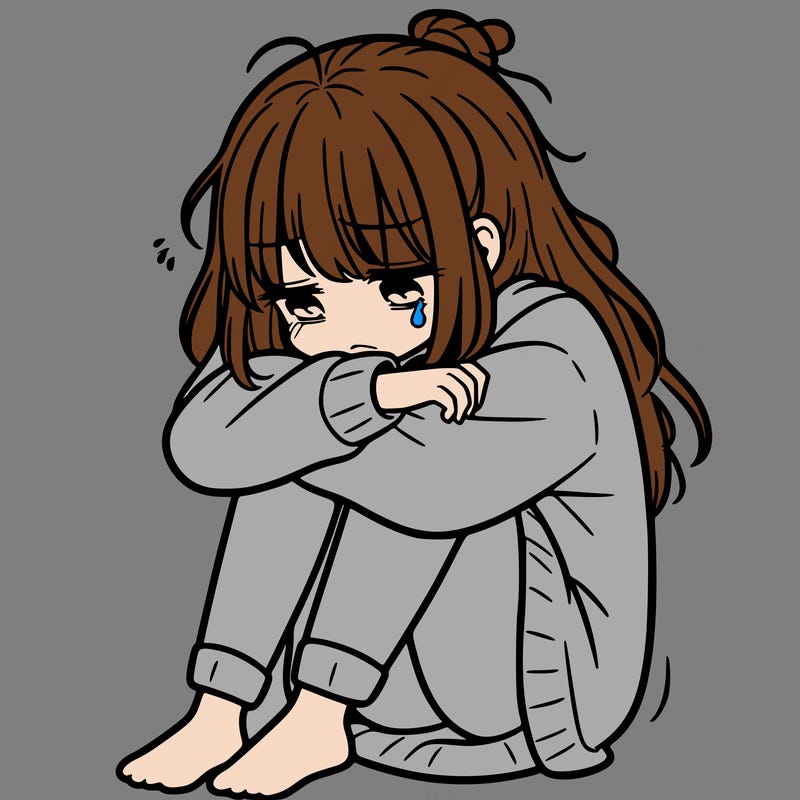 depressed girl