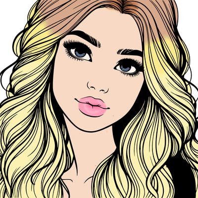 beautiful realistic girl